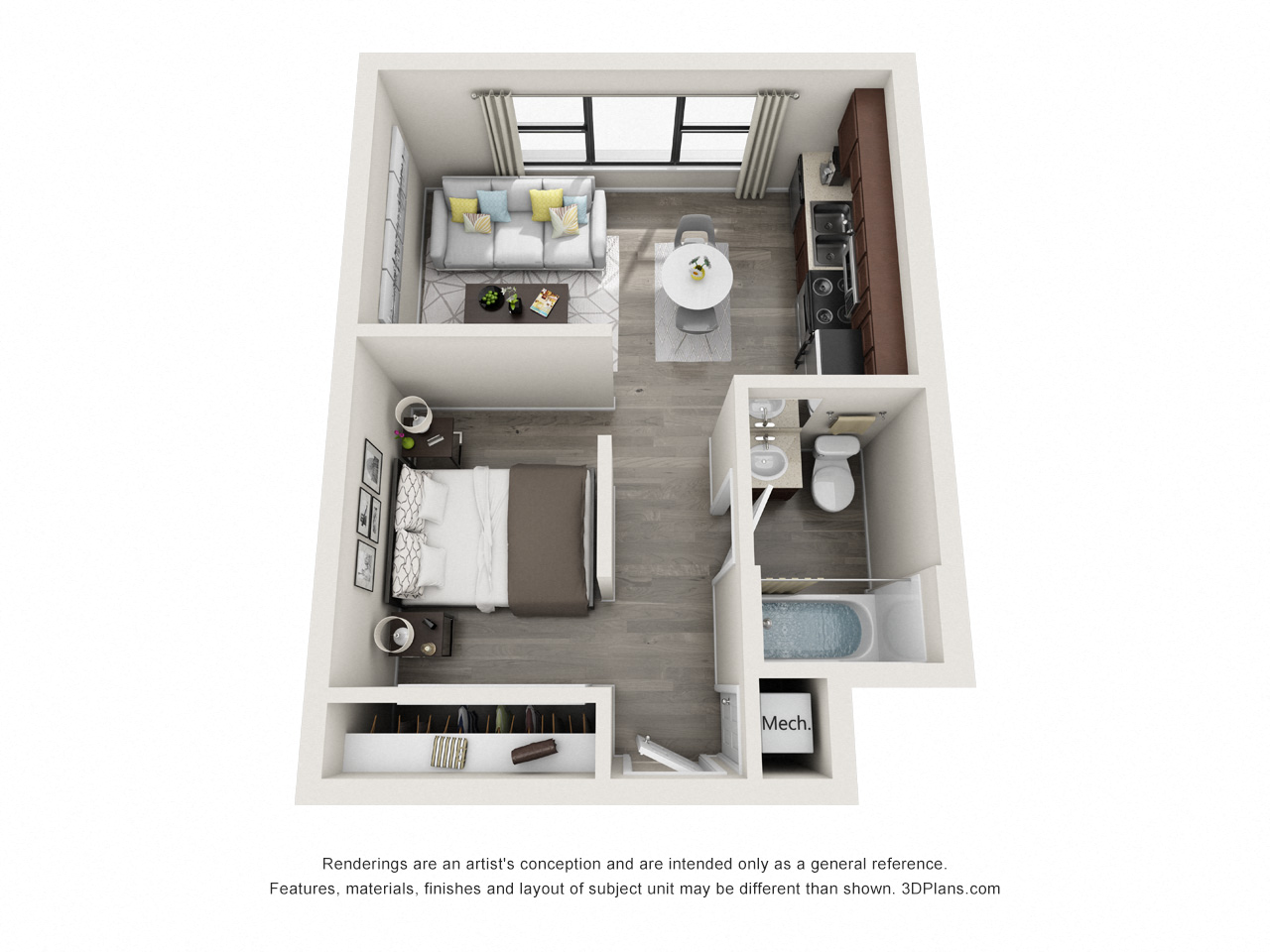 Minimalist Floor Plan at Amelia Court